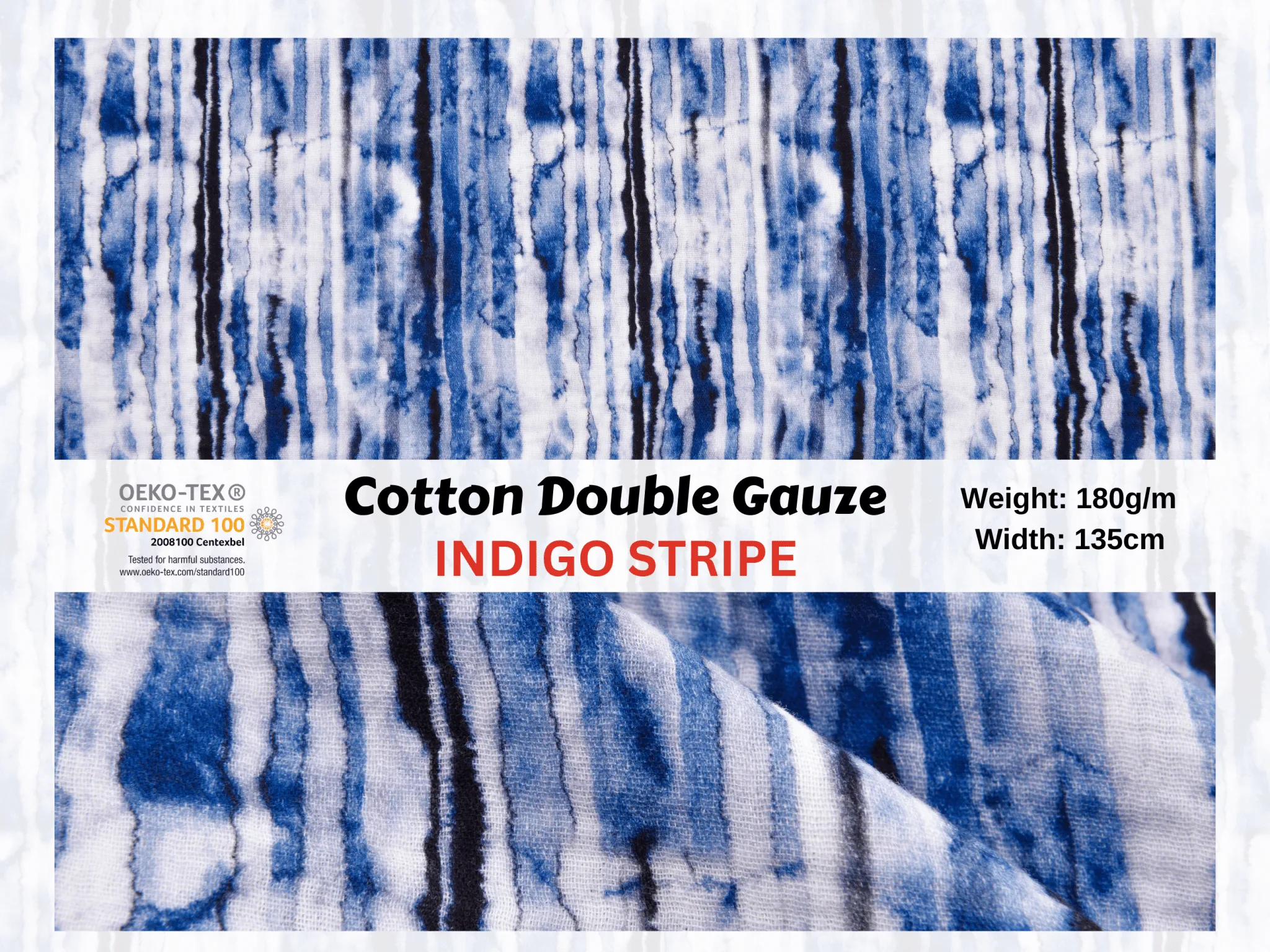 100% Cotton Double Gauze /Muslin Digital Prints Fabric -6570