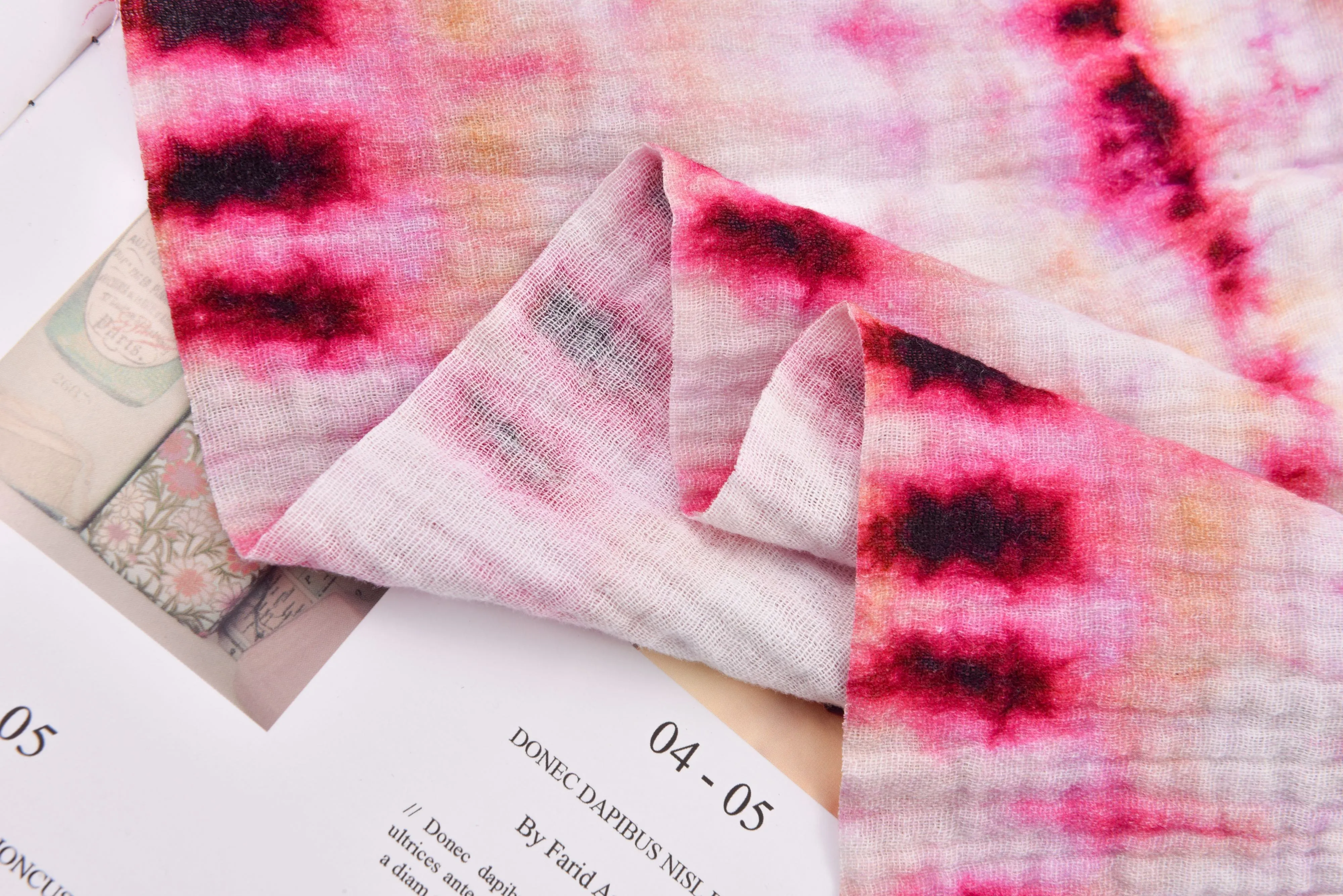 100% Cotton Double Gauze /Muslin Digital Prints Fabric -6570