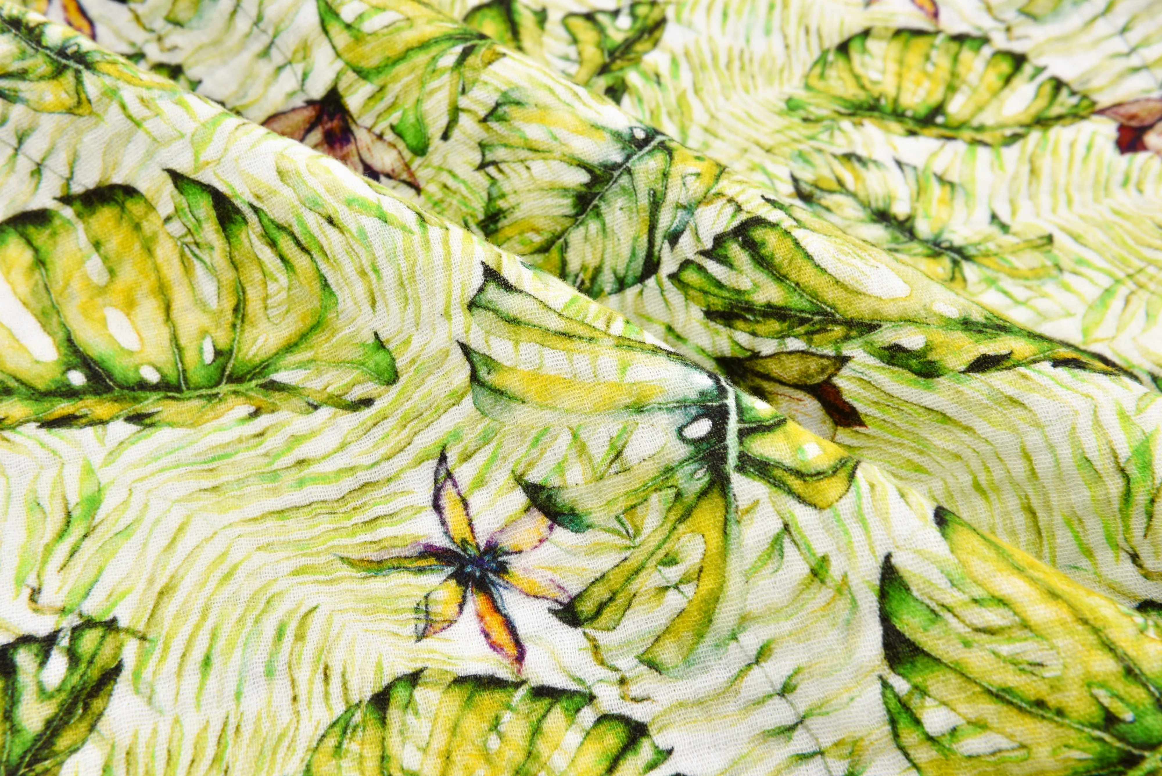 100% Cotton Double Gauze /Muslin Digital Prints Fabric -6570