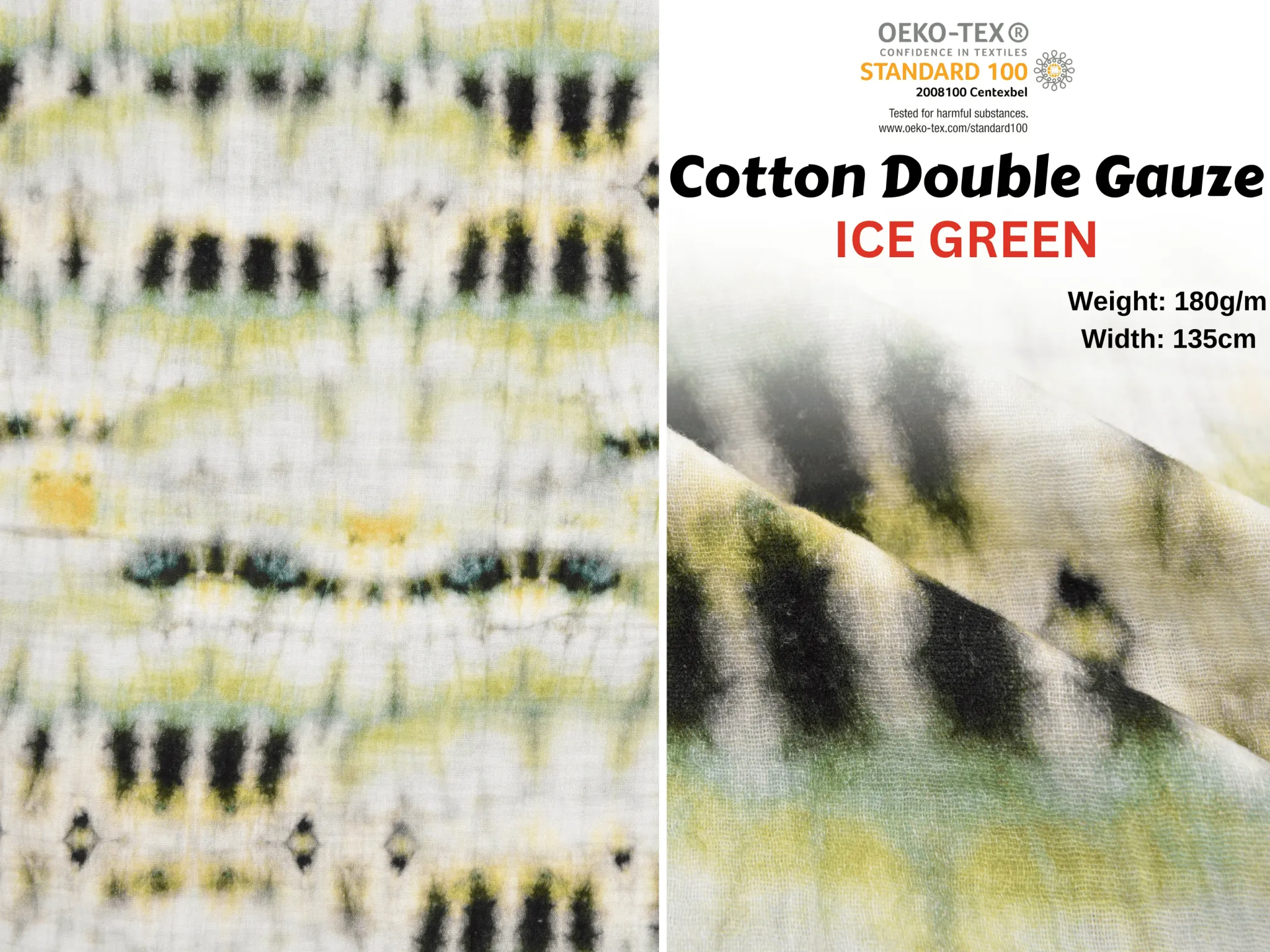 100% Cotton Double Gauze /Muslin Digital Prints Fabric -6570