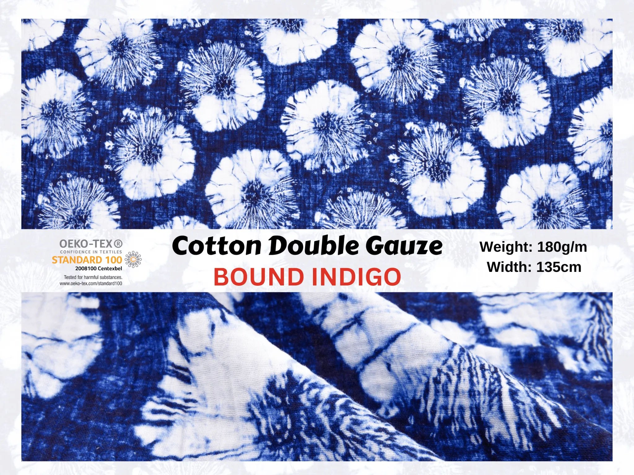 100% Cotton Double Gauze /Muslin Digital Prints Fabric -6570