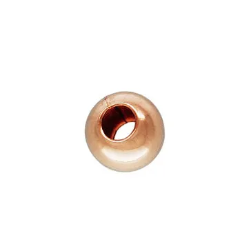 14K Rose Gold Filled Round Beads 3mm AT (50 pcs)