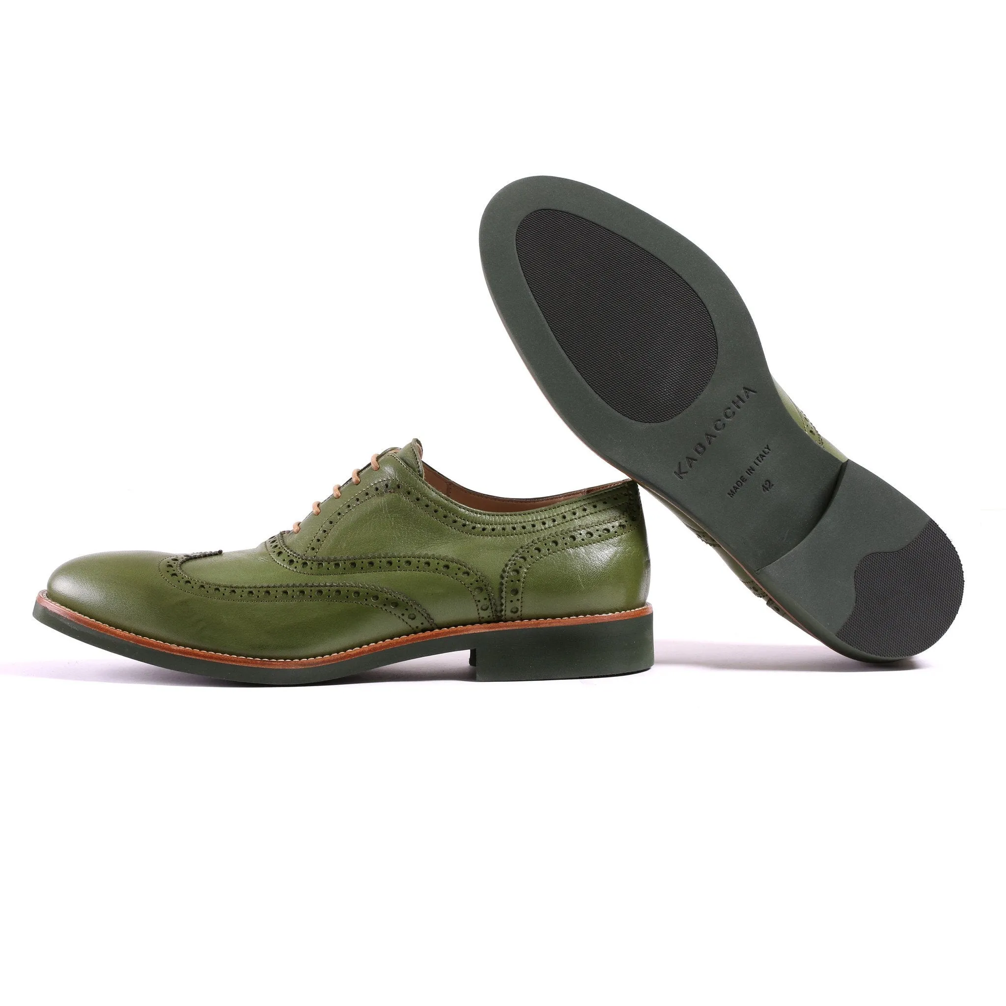 2017 Men's Green & Green Brogue Wingtip