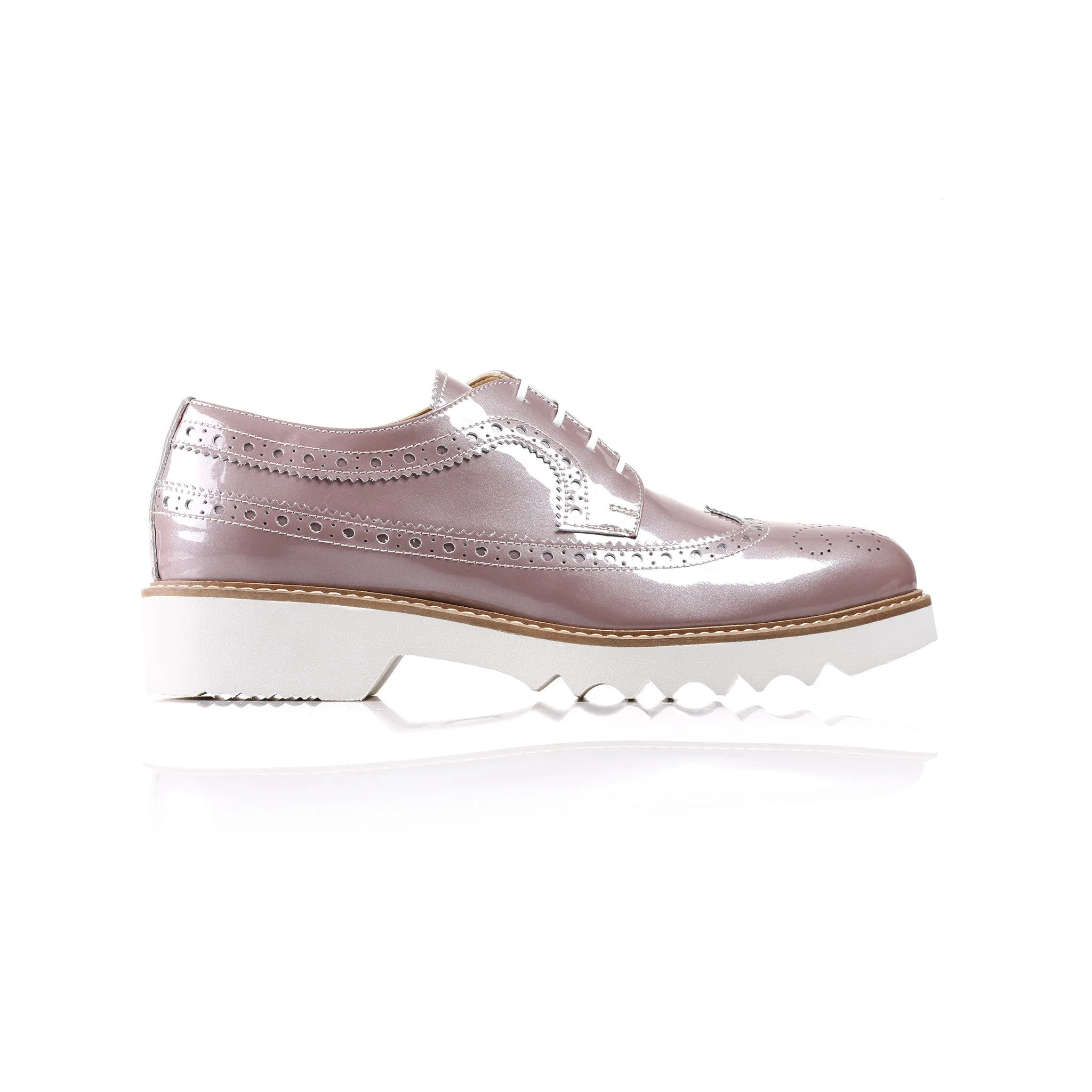 2017 Women's Mauve Patent Brogue Wingtip