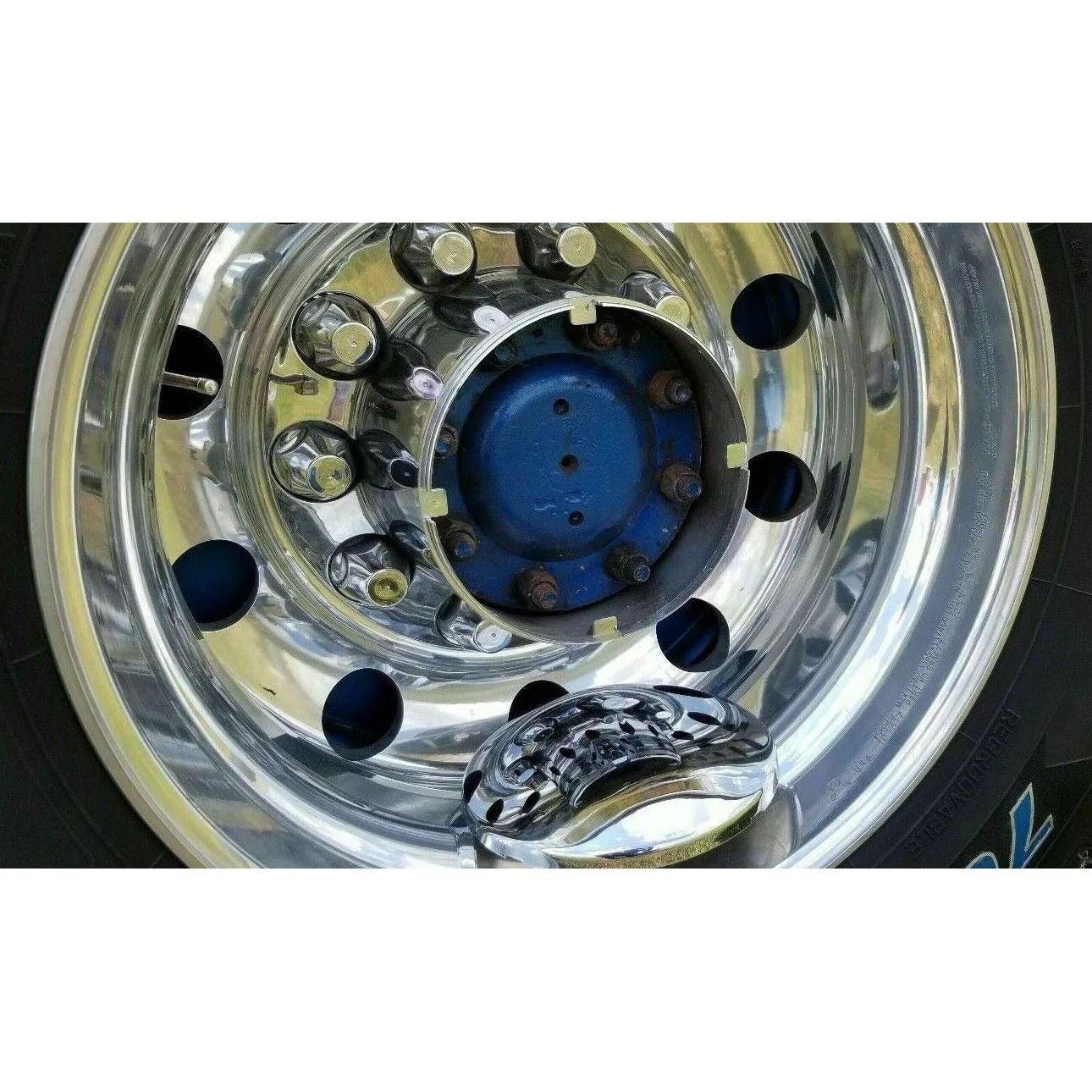 40243 pointed tops Chrome Rear Wheel Axle Hub Cover Kit 33mm push-on Nut Covers 40243