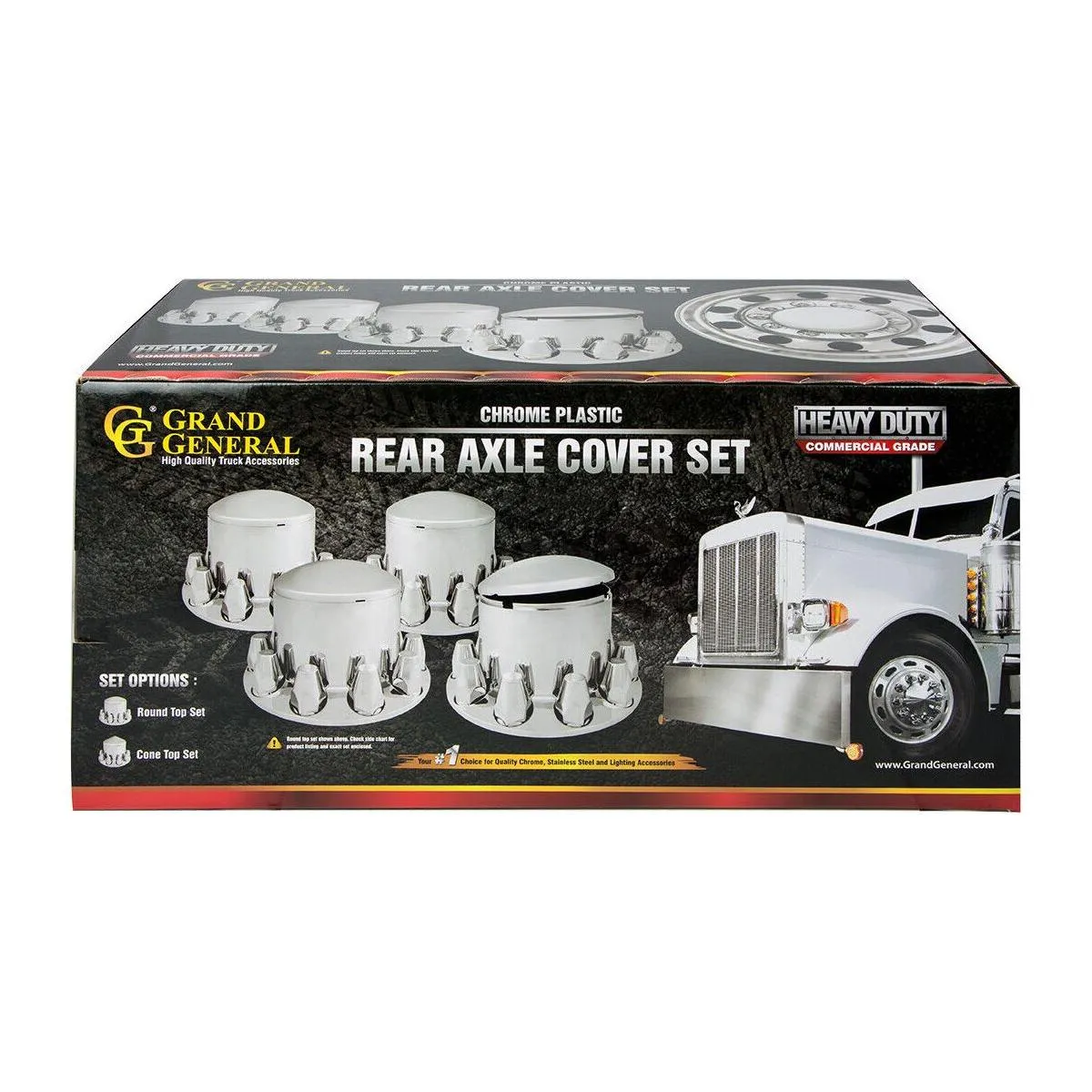 40243 pointed tops Chrome Rear Wheel Axle Hub Cover Kit 33mm push-on Nut Covers 40243