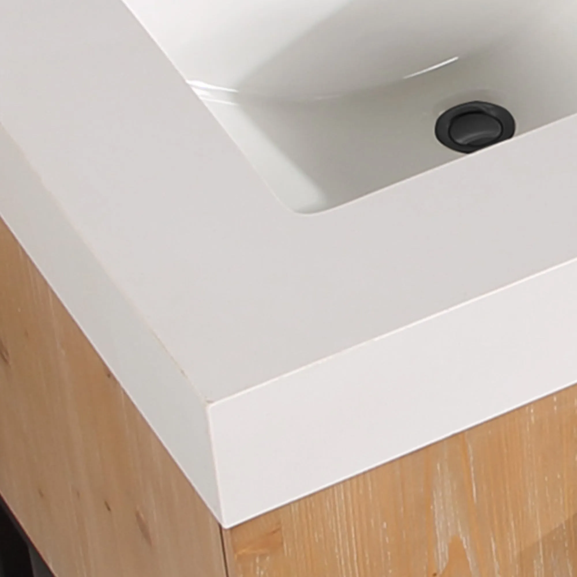 Altair Designs Bianco Double Bathroom Vanity with White Composite Stone Countertop - 552060B-LB-WH-NM