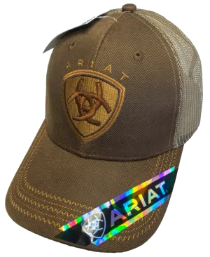 Ariat Large Logo Brown Trucker Cap
