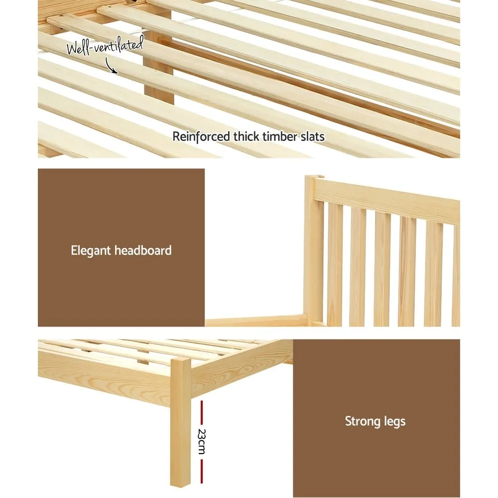Bribie Wooden Single Bed Frame