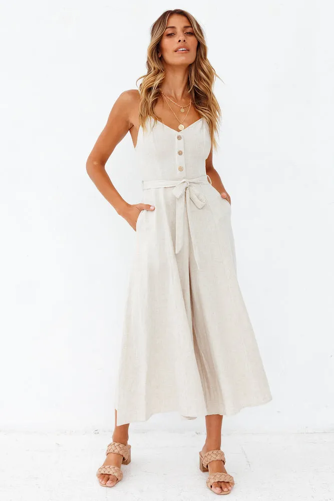 Change And Habits Jumpsuit Beige