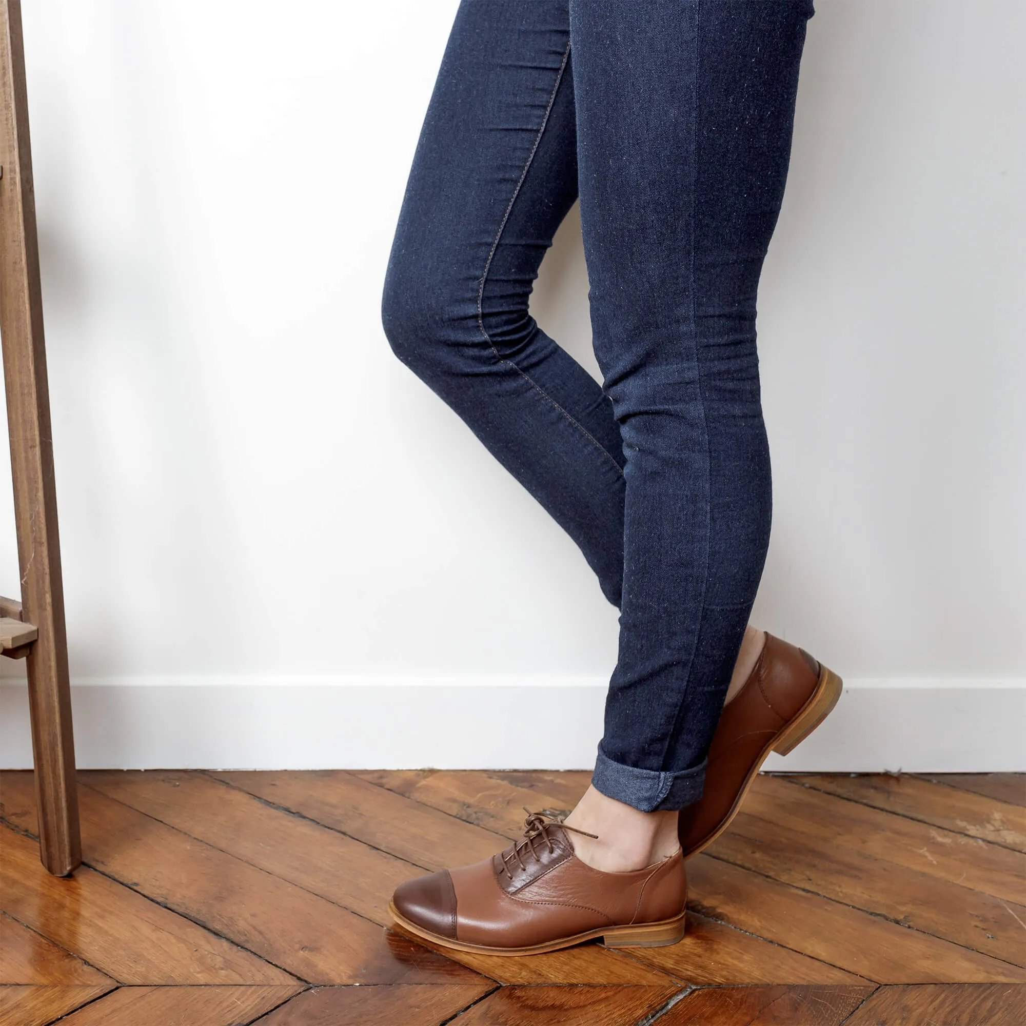 Chestnut - Derbies Marron en Cuir