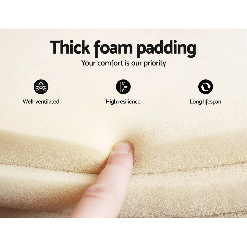 Coogee Single Bed Frame Cuddly White Bouclé
