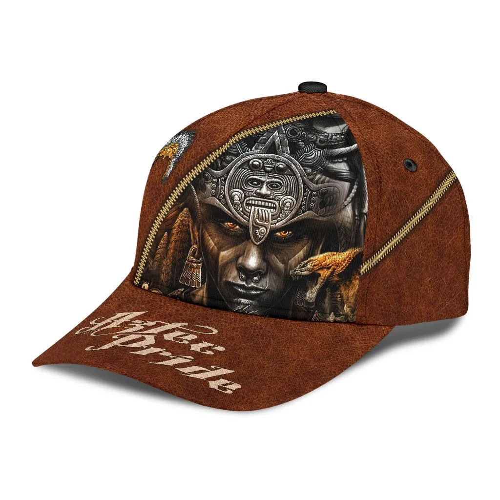 Cool 3D Full Printed Aztec Pride Baseball Cap, Astec Mexico Hat, Aztec Gift For Him