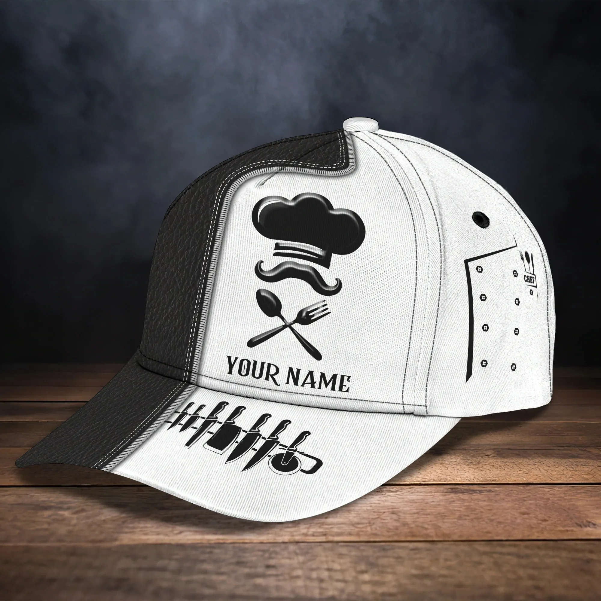 Custom 3D All Over Print Baseball Cap For Master Chef, Chef Baseball Cap, Hat, Birthday Present For Master Chef