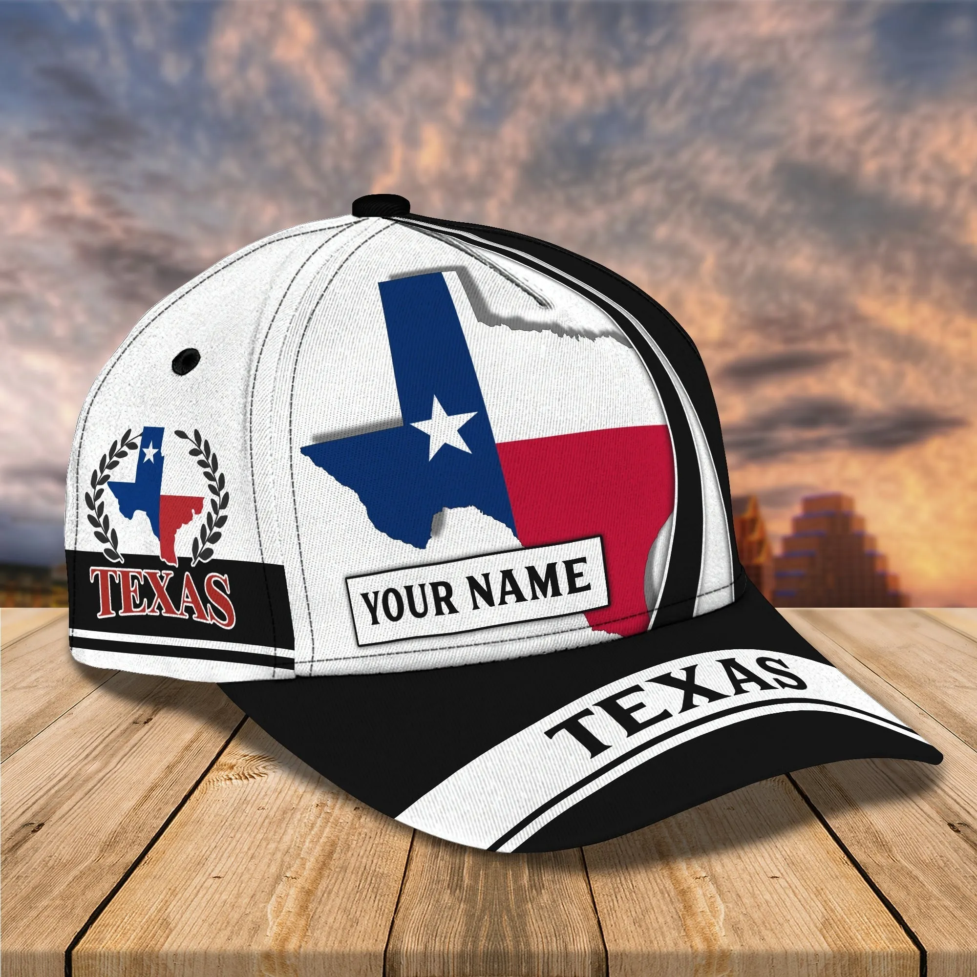Custom 3D All Over Print Texas Roots Cap Hat, Eagle Texas Classic Cap, Baseball Texas Caps