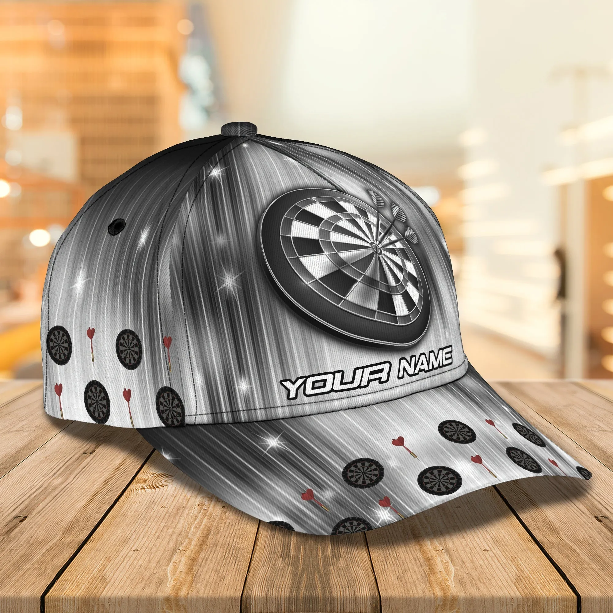 Customized Name Dart Cap for Men Women, Perfect Gift for Dart Lover, Birth Gift Dart Cap Hat