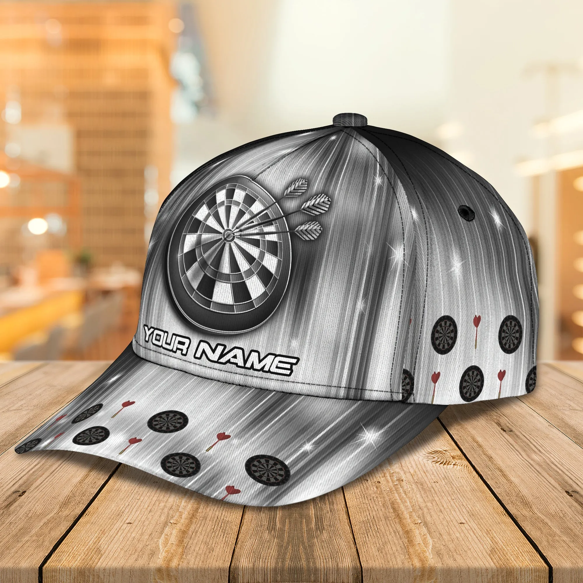 Customized Name Dart Cap for Men Women, Perfect Gift for Dart Lover, Birth Gift Dart Cap Hat