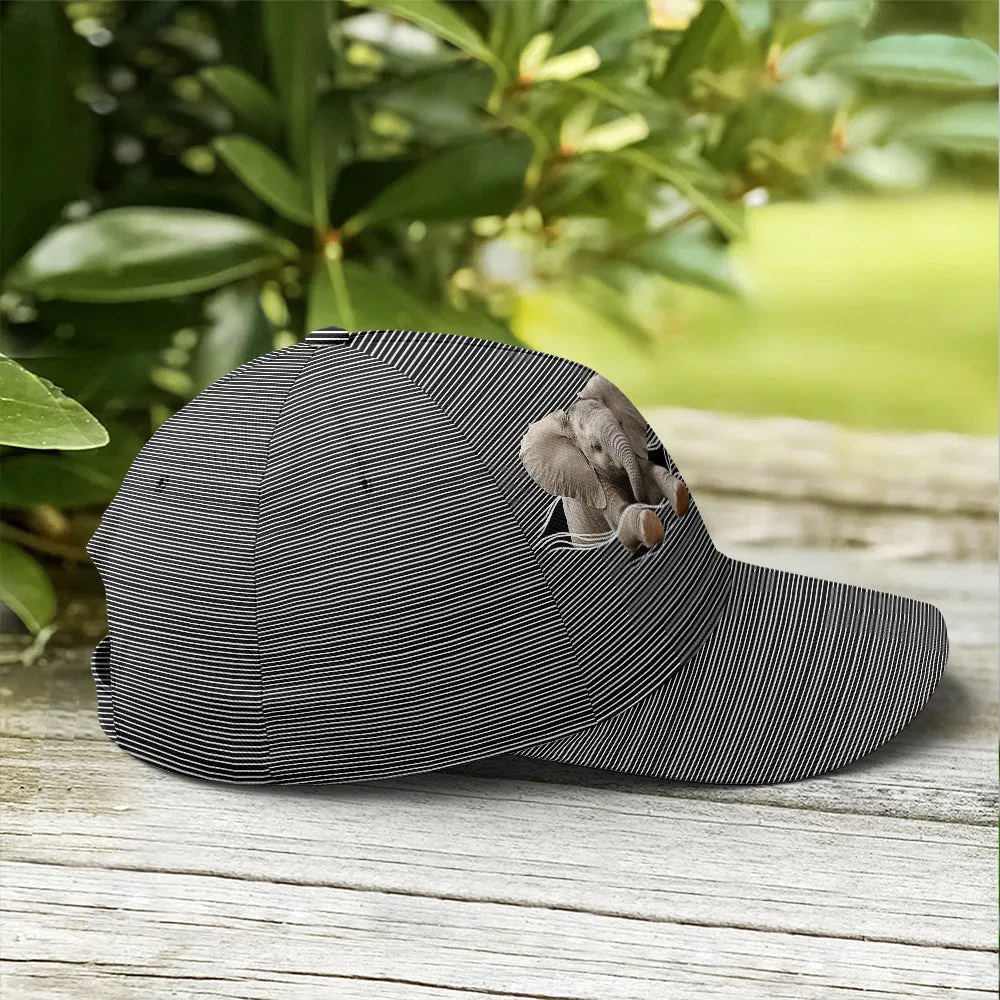 Cute Baby Elephant Funny Baseball Cap Coolspod