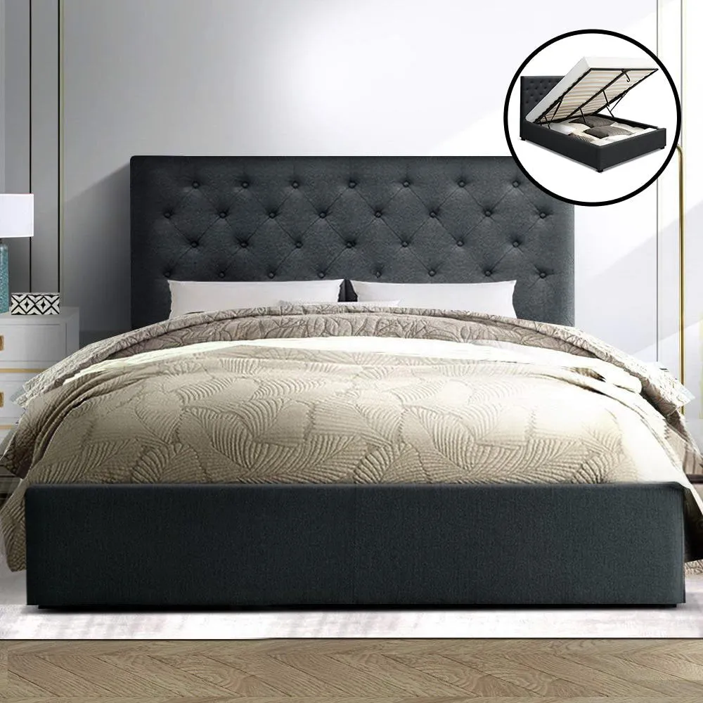 Dorilla Storage Double Bed Frame Charcoal