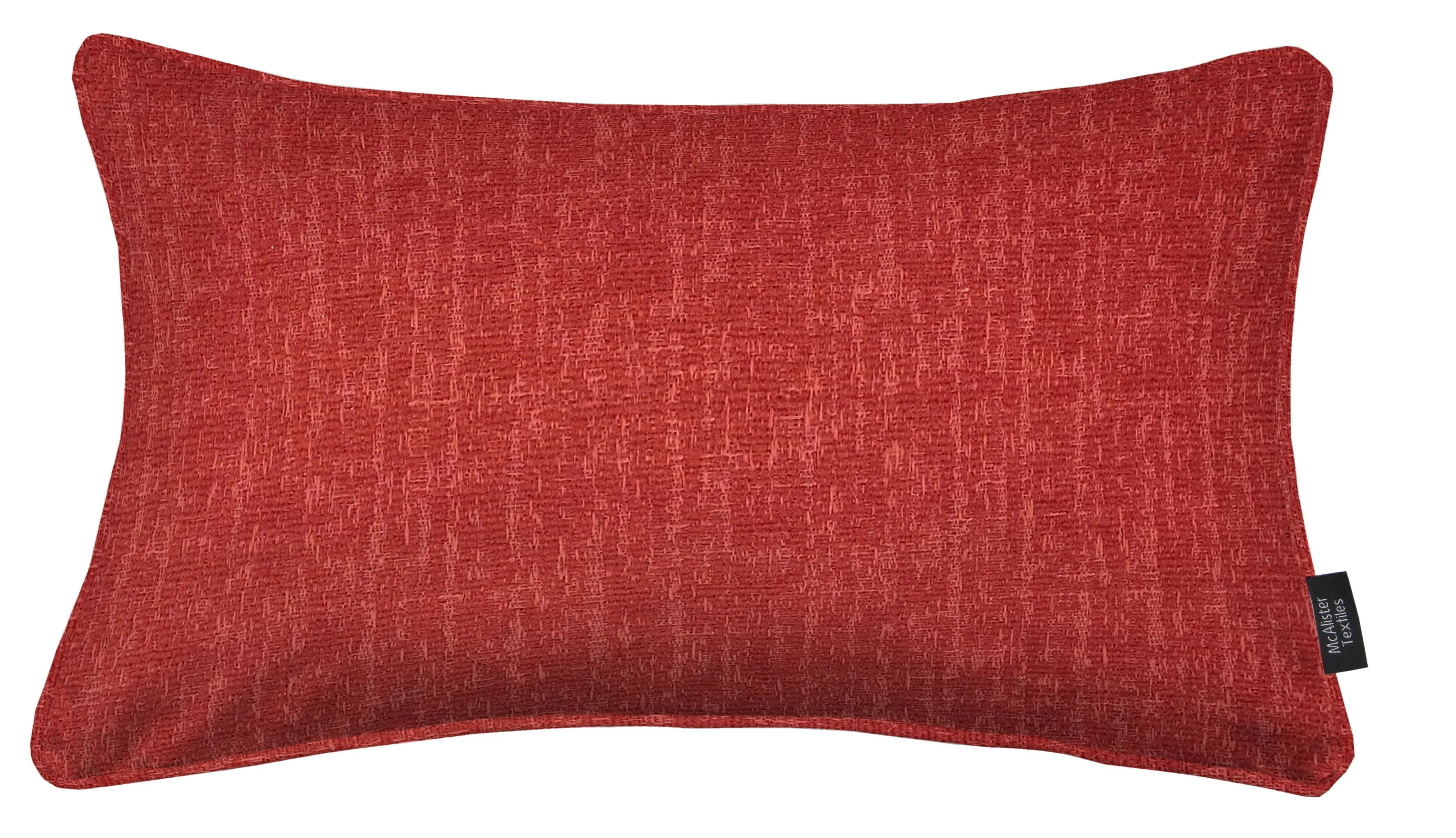 Eternity Red Chenille Pillow