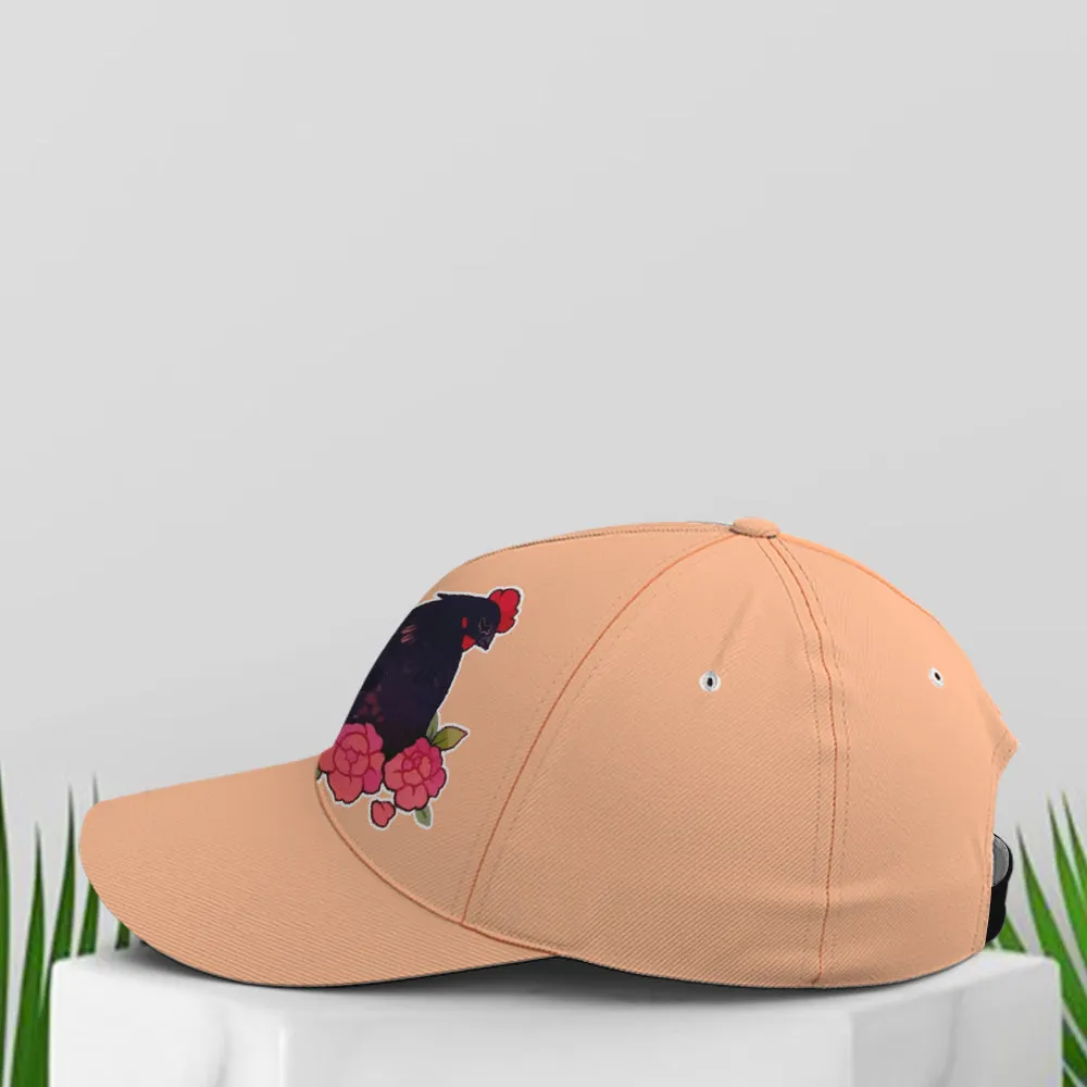 Funny Chicken Countryside Orange Baseball Cap Coolspod