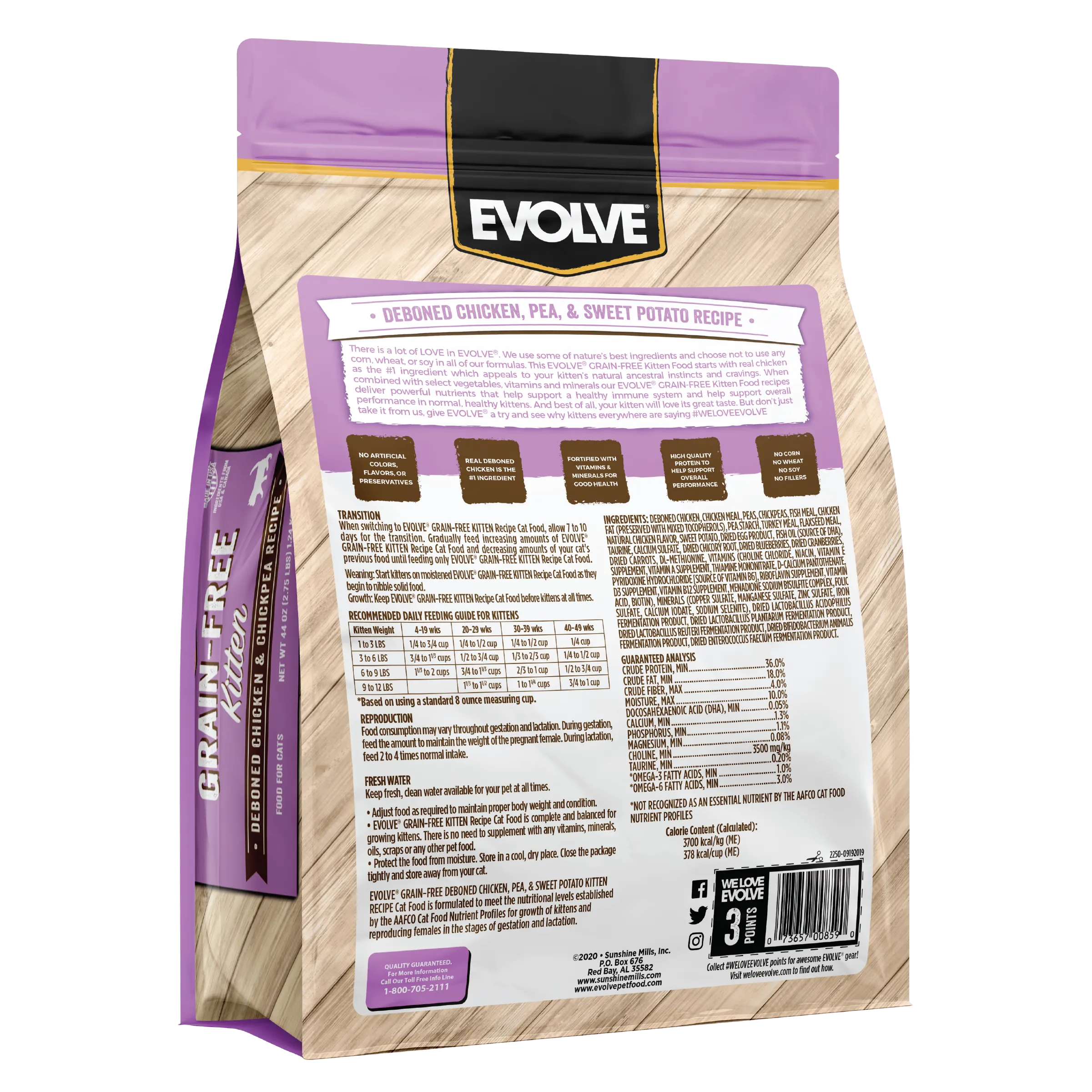 Grain Free Kitten Food | 2.75 LB | Evolve