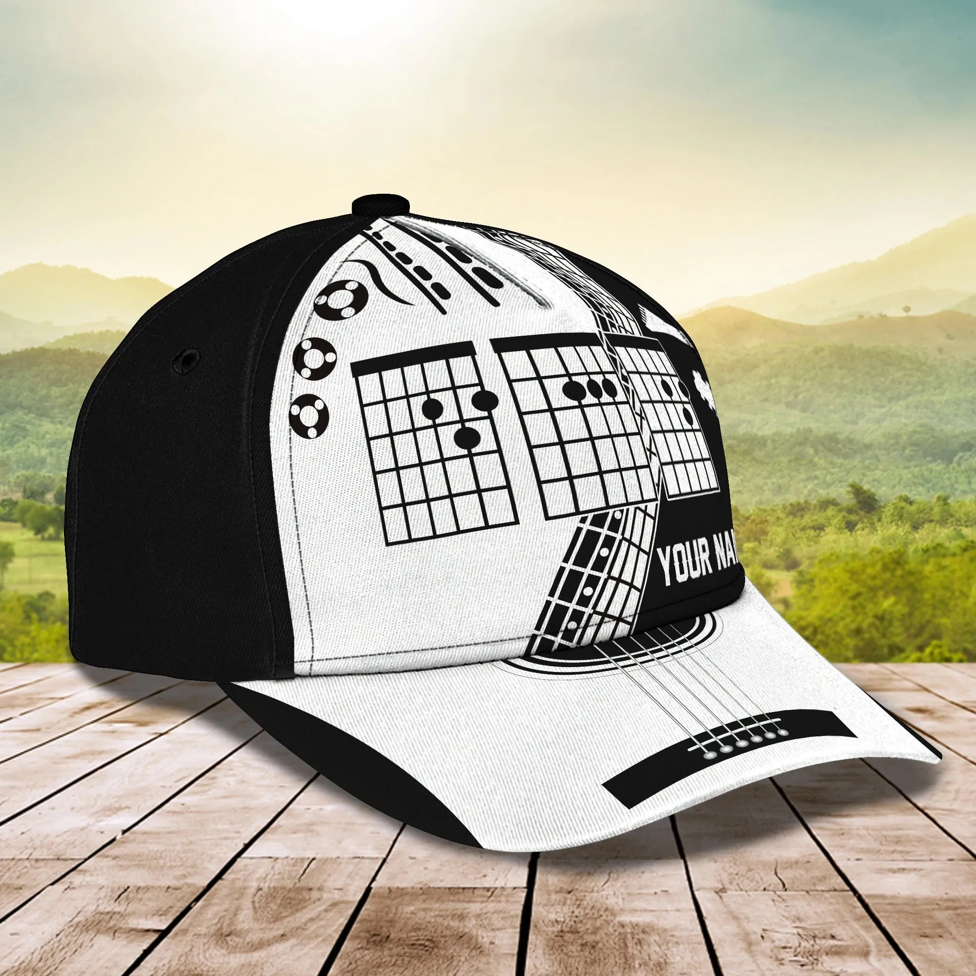 Guitar Classic Cap For Men And Women, Beautiful 3D All Over Print Cap Hat For Guitar Lovers
