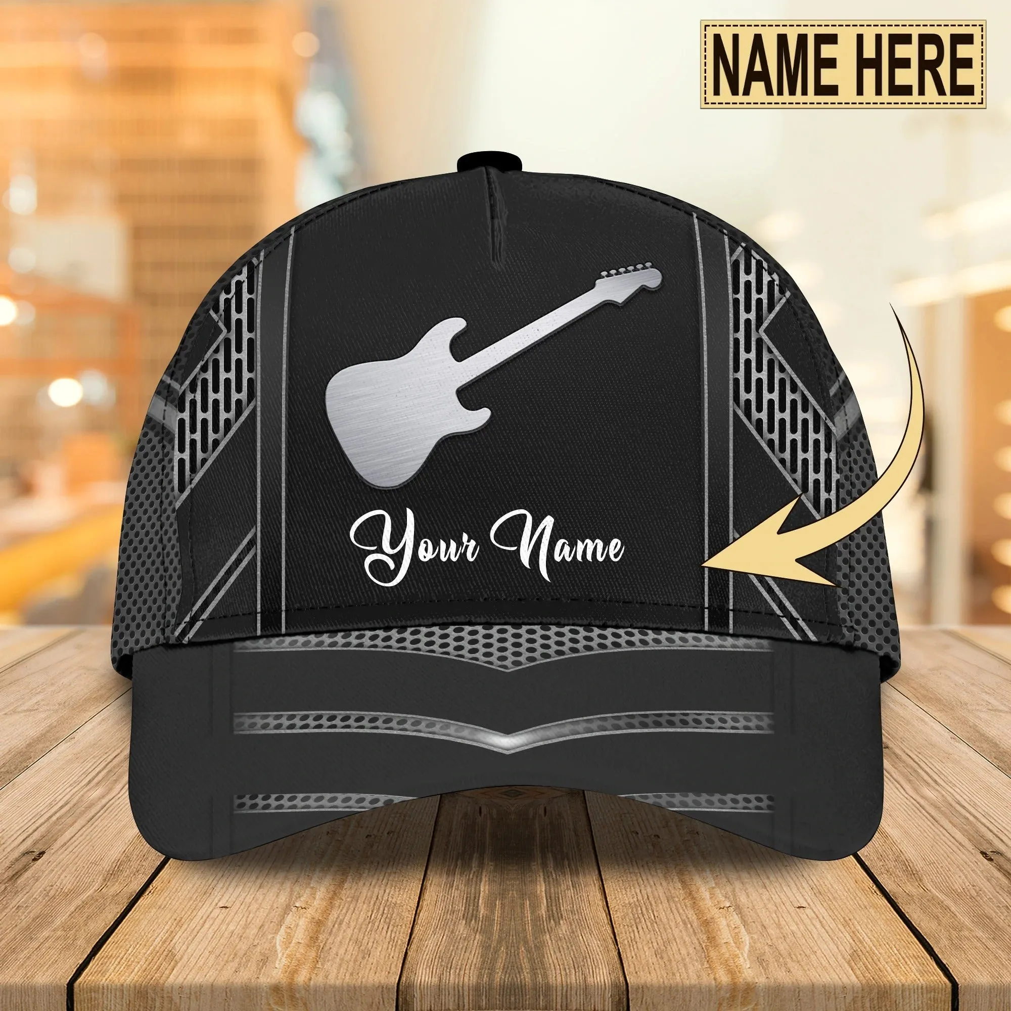 Guitar Classic Cap For Men And Women, Beautiful 3D All Over Print Cap Hat For Guitar Lovers