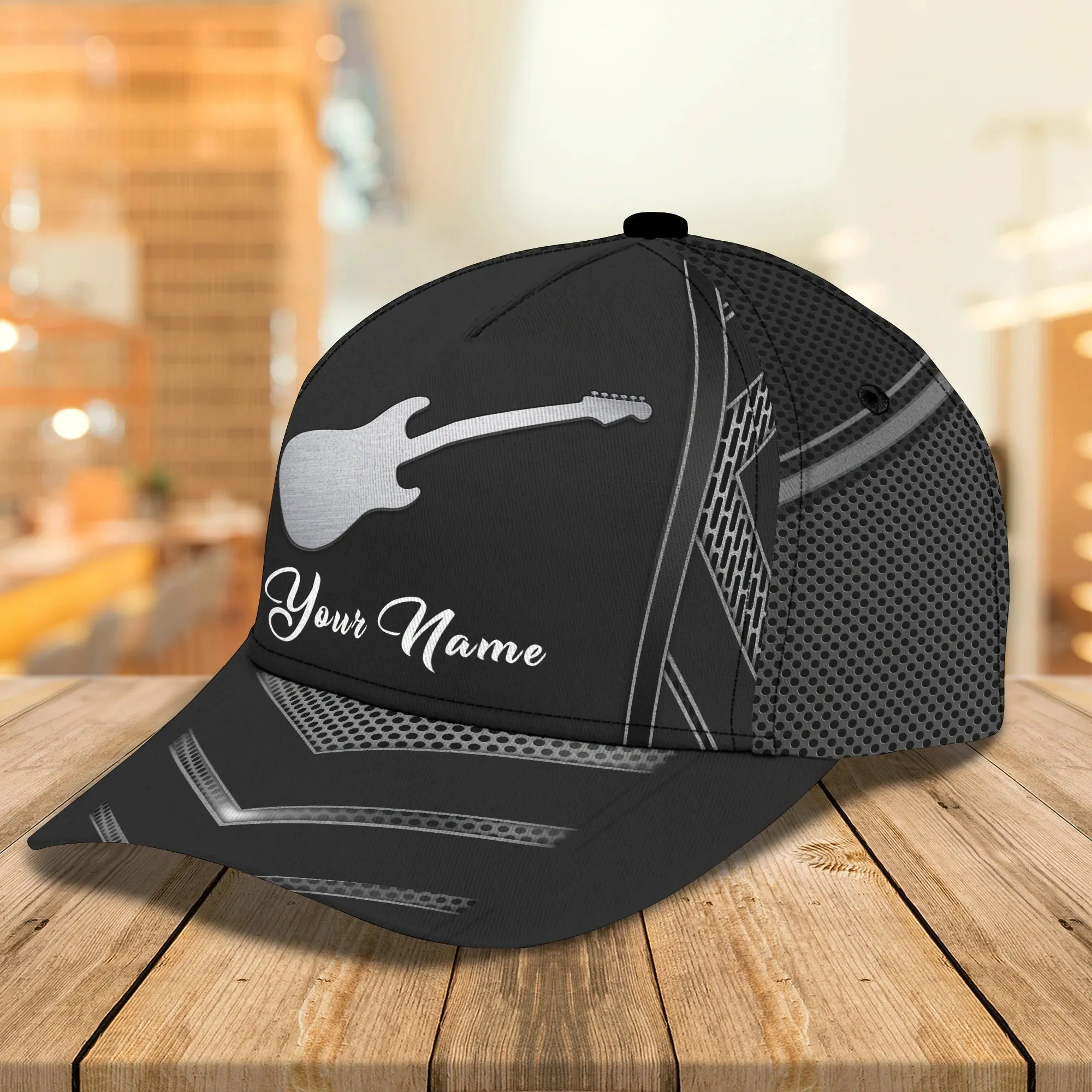 Guitar Classic Cap For Men And Women, Beautiful 3D All Over Print Cap Hat For Guitar Lovers