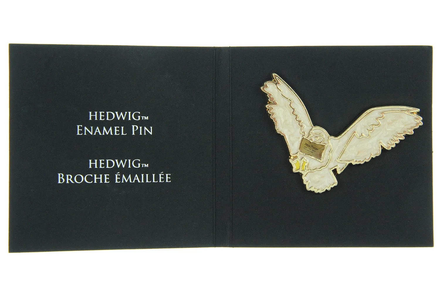 Harry Potter Hedwig Owl With Hogwarts Acceptance Letter Broche Brooch Enamel Pin