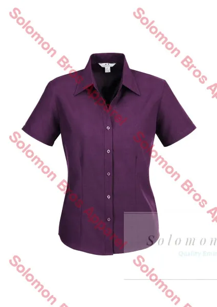 Haven Ladies Short Sleeve Blouse Grape