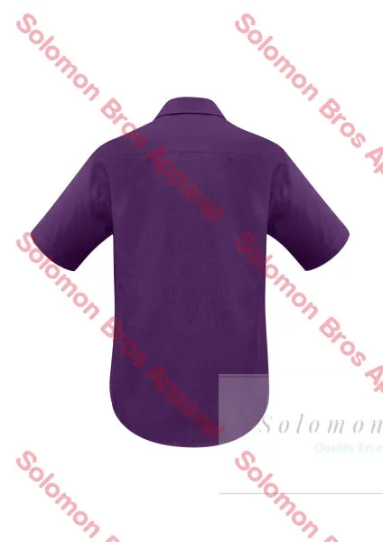Haven Mens Short Sleeve Shirt Grape