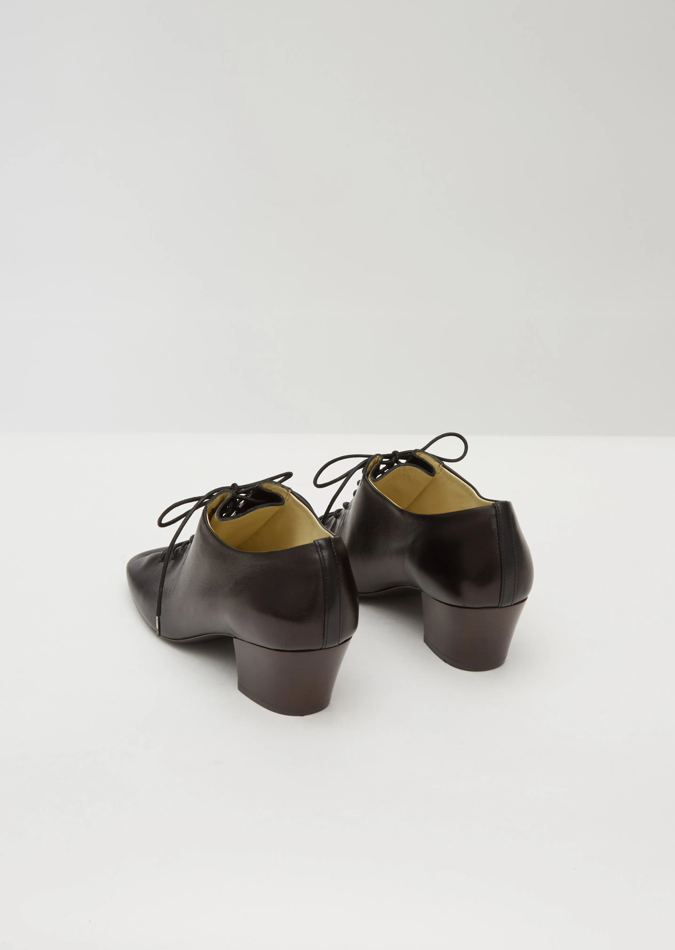 Heeled Derbies — Black