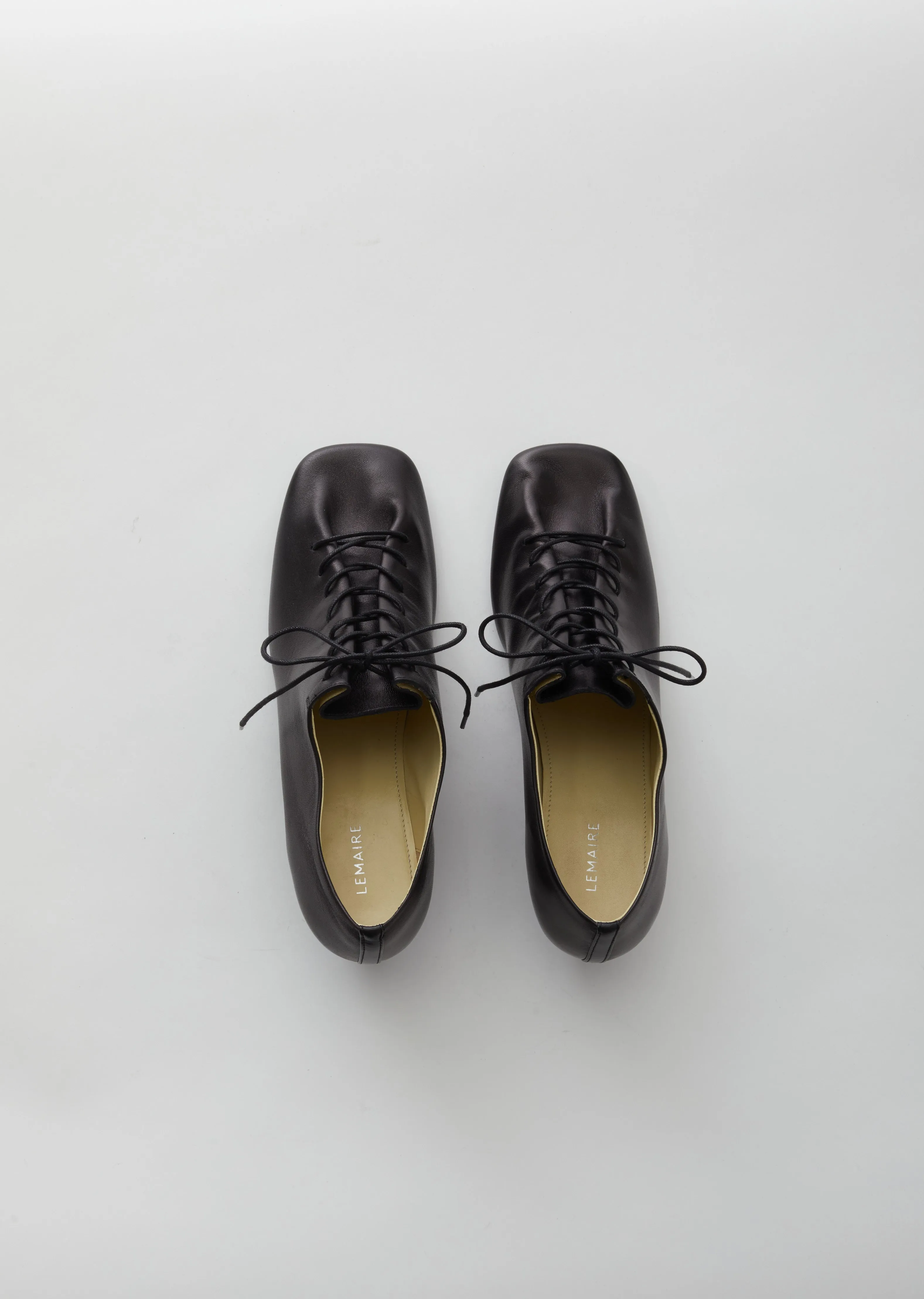 Heeled Derbies — Black