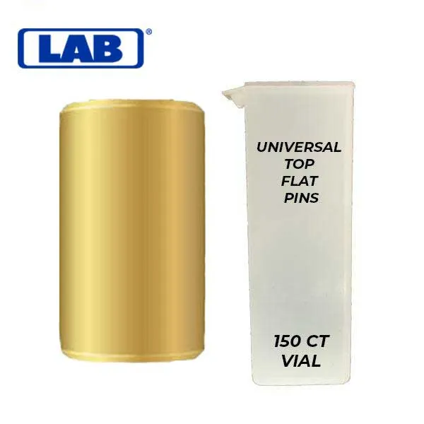 LAB - Universal Top Flat Pins - Vial of 150