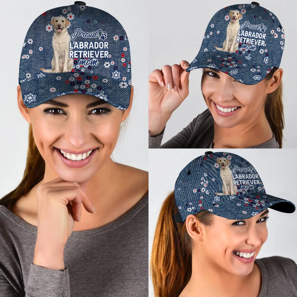 Labrador Retriever Proud Mom Classic Cap Hat, Summer Cap Hat For Dog Lover