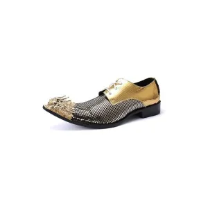 Lavish Exotic Pattern Genuine Leather Derbies