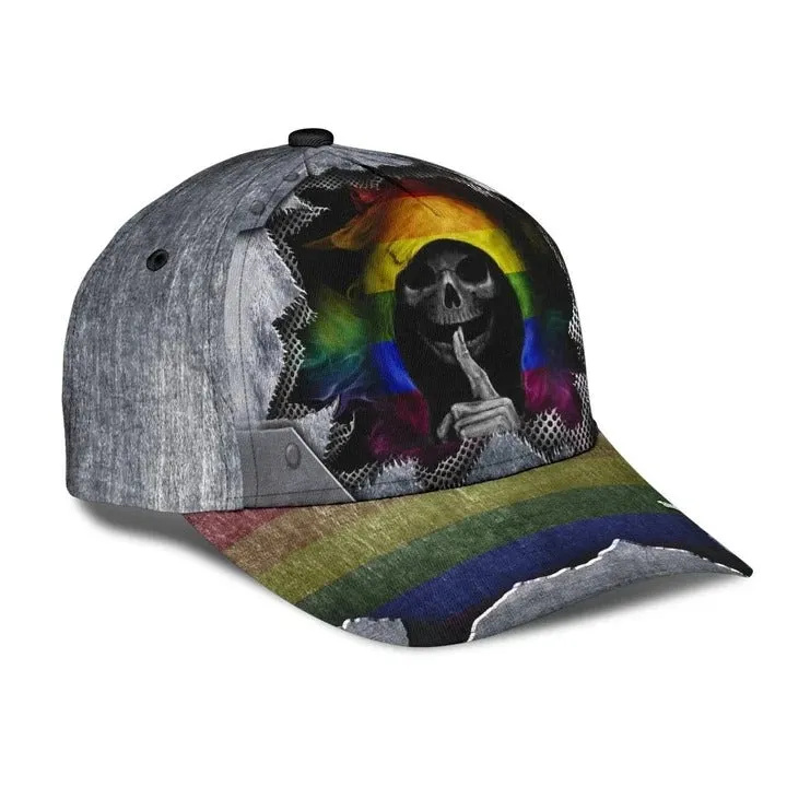 LGBT Pride All Over Printed Baseball Cap, Couple Gaymer Baseball Cap Hat, Lesbian Pride Accessories