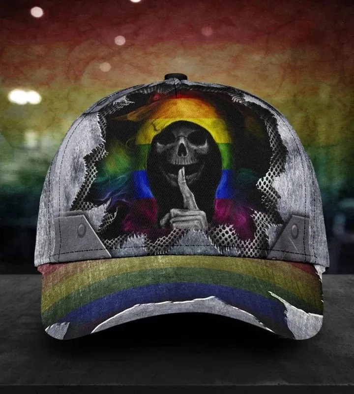 LGBT Pride All Over Printed Baseball Cap, Couple Gaymer Baseball Cap Hat, Lesbian Pride Accessories