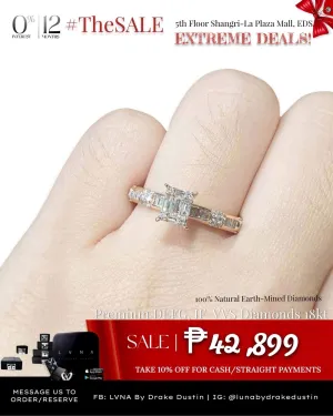 #LVNA2024 | Emerald Half Eternity Paved Diamond Ring 18kt