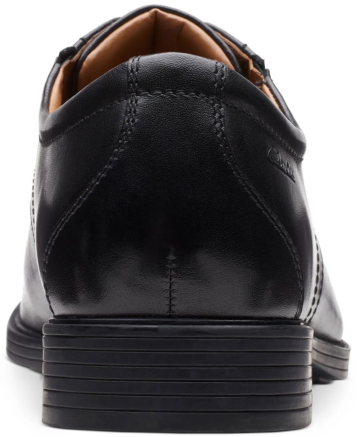 Men's whiddon cap-toe Clarks oxfords, black
