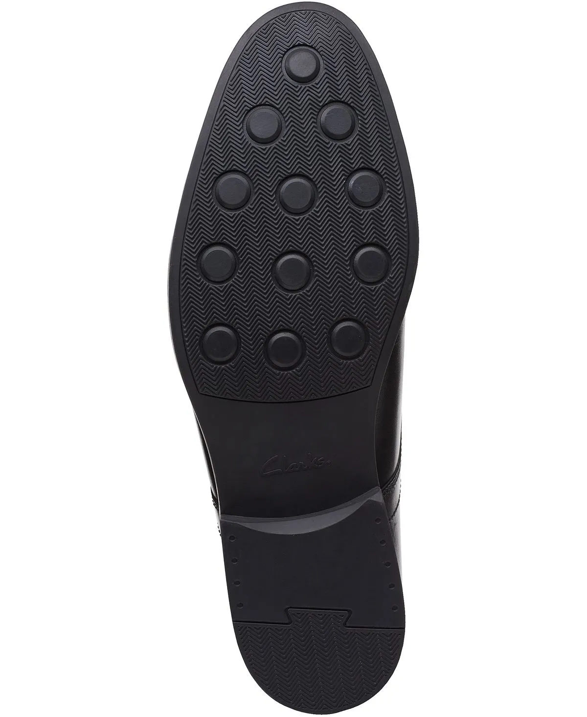 Men's whiddon cap-toe Clarks oxfords, black