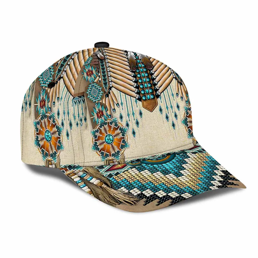 Native American Cap, Native American 3D Full Print Baseball Cap Hat