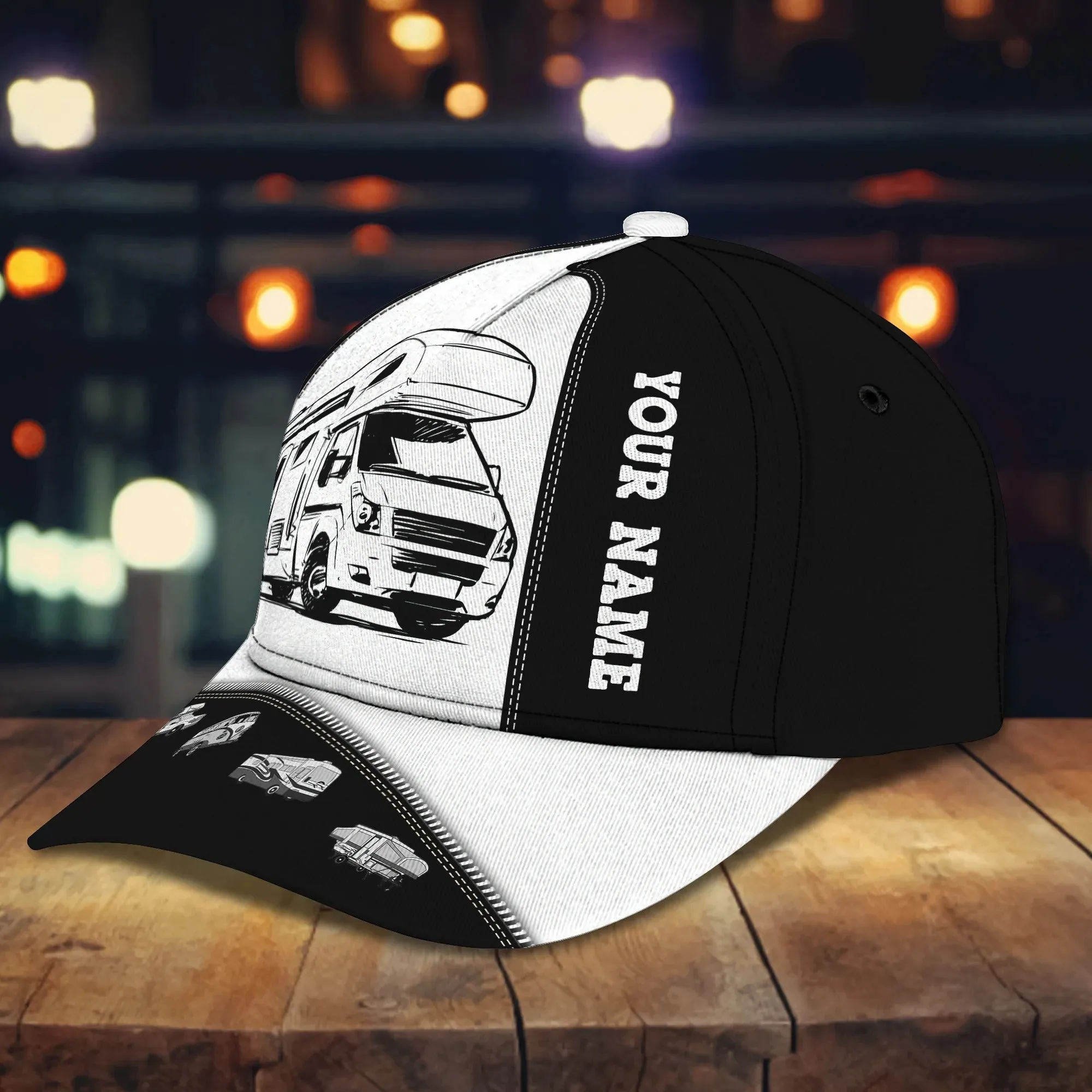 Personalized 3D All Over Print Baseball Camping Cap, Classic Camping Cap Hat, Camping Hat, Camp Cap