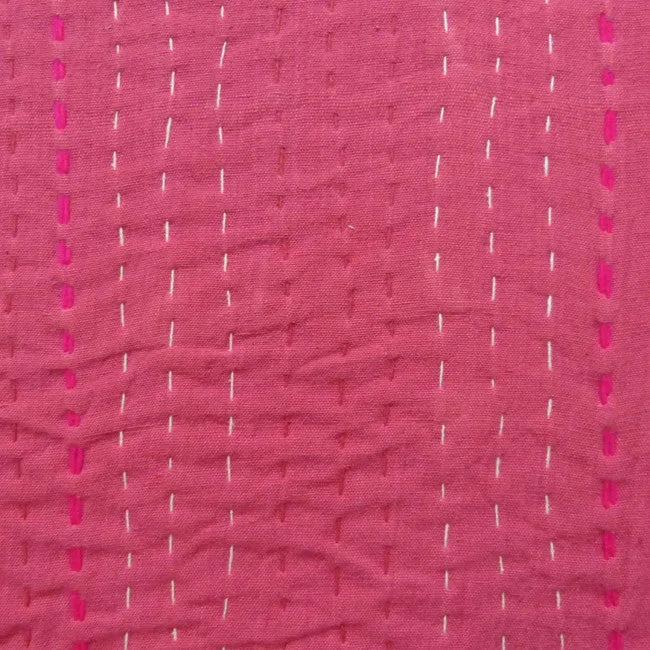 Pink Paradise Vintage Sari Quilt