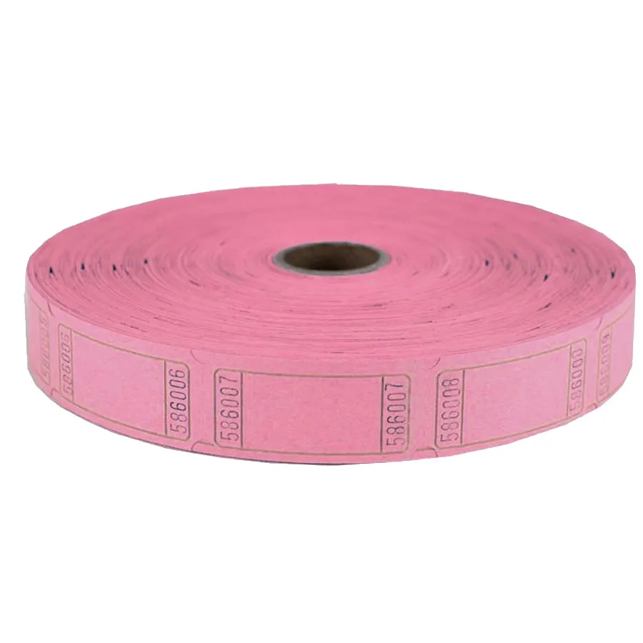 Pink Single Ticket Roll  | 2,000 Tickets
