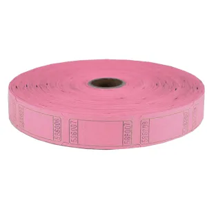 Pink Single Ticket Roll  | 2,000 Tickets