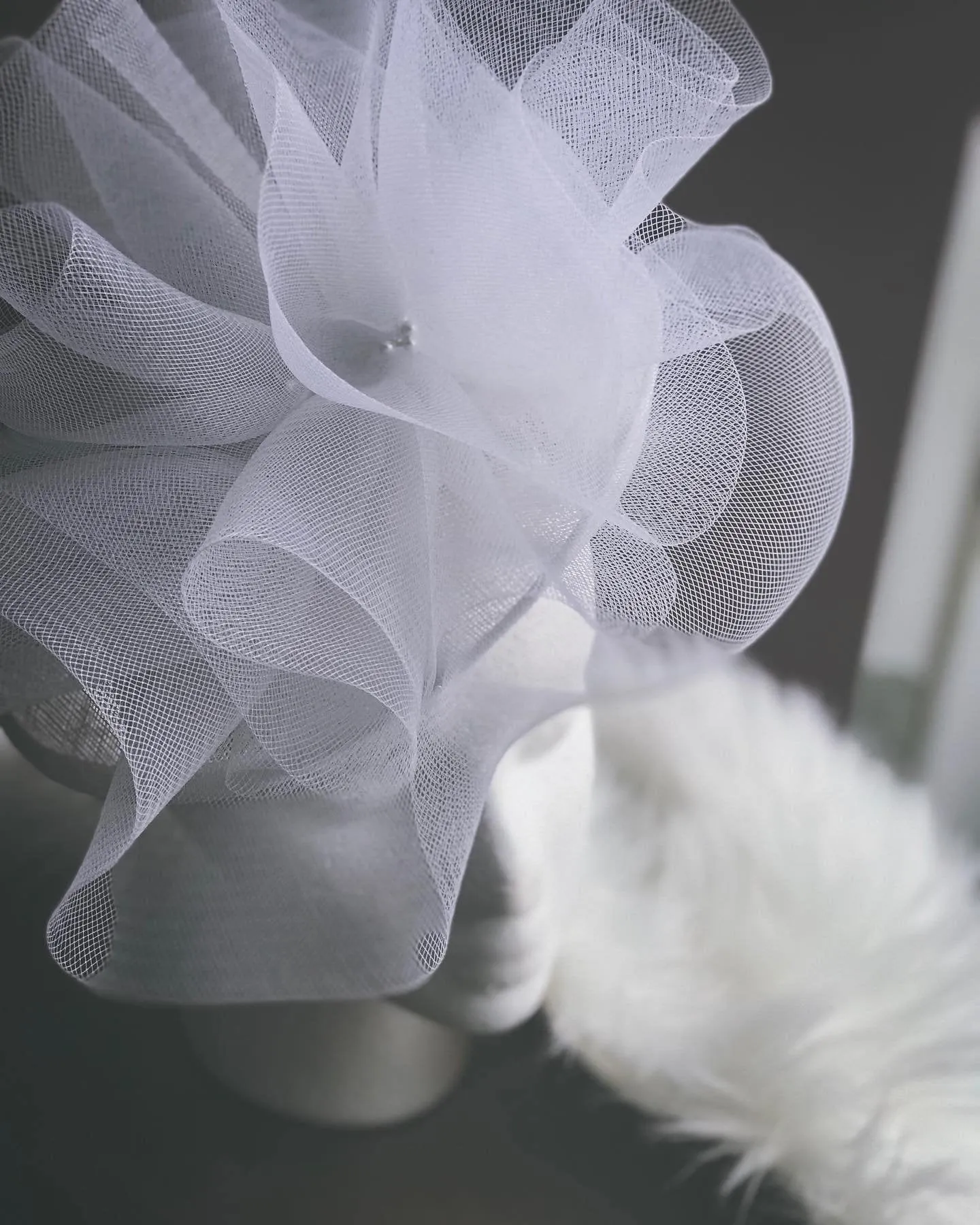White Millinery Sinamay Haberdashery Hat