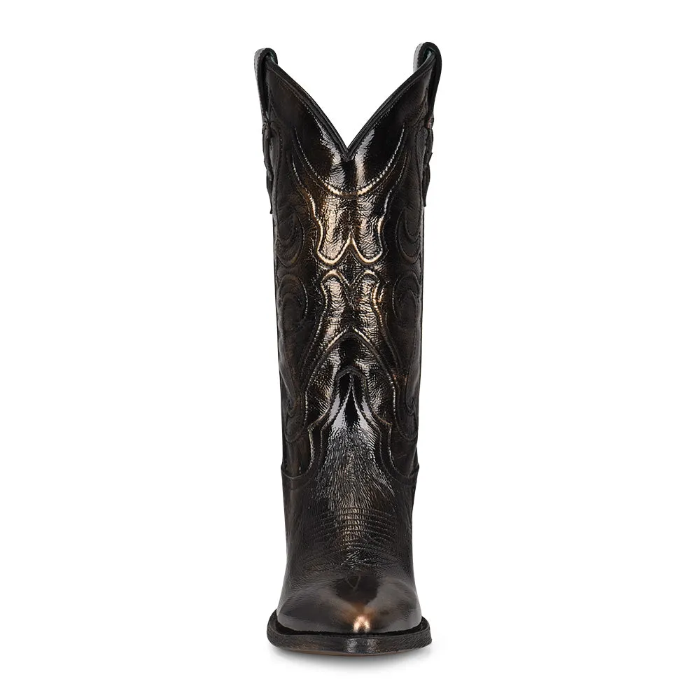 Women's Black Bronze Cowgirl Boots